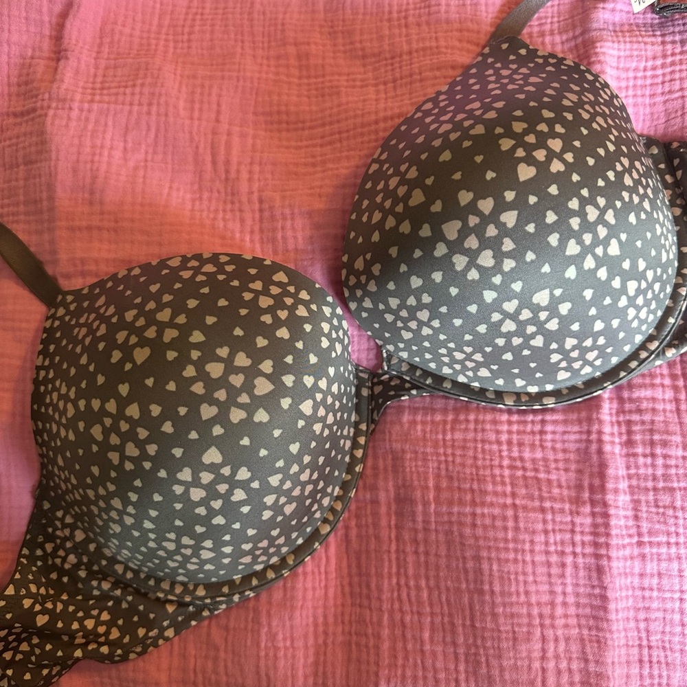 Heart Patterned Bra